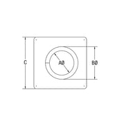 Solin de 7,6 cm (3 po) : pente de toit de 7/12 à 12/12 