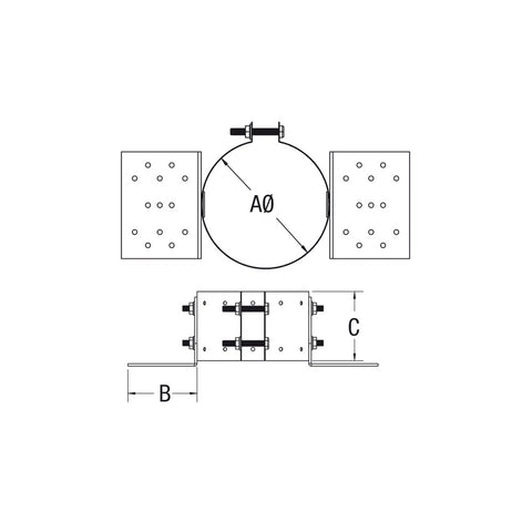 VORTEX 4" PELLET ROOF SUPPORT