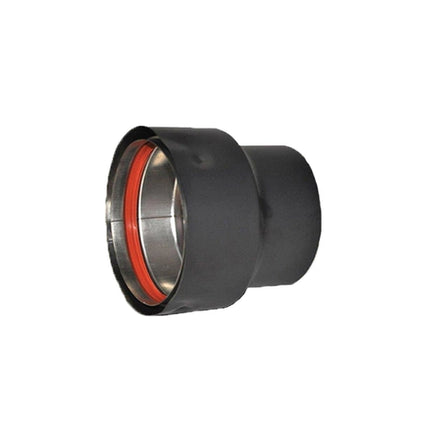 3" TO 4" BLACK INCREASER FOR PELLET STOVE