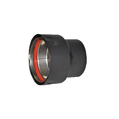 3" TO 4" BLACK INCREASER FOR PELLET STOVE