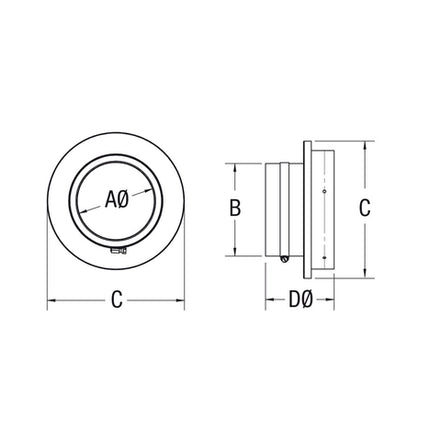 4" PELLET ADAPTER TO 6"Ø CLASS A CHIMNEY